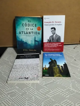 Libros de Ficcion, lote de 4