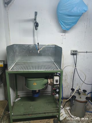 Cabina de látex para calzado