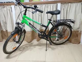 Bicicleta Actimover verde y negra