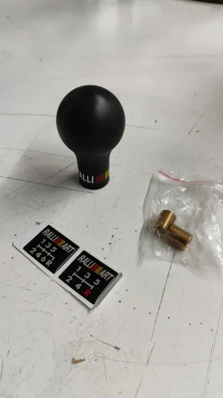 Pomo Palanca Cambios Ralliart Negro