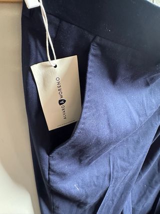 Pantalón de vestir/traje azul hombre