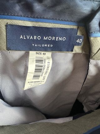 Pantalón de vestir/traje azul hombre