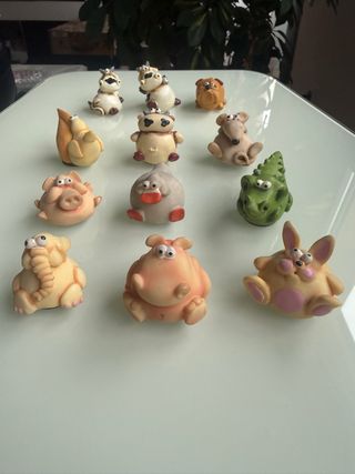 12 figuras de animales decorativas