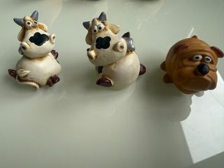 12 figuras de animales decorativas