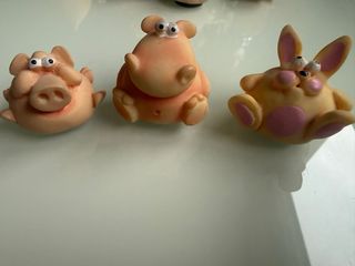 12 figuras de animales decorativas