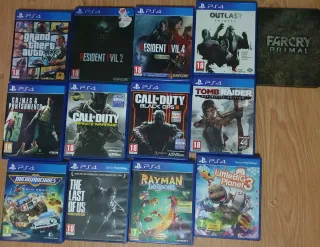Lote Juegos PS4: The Last of Us, GTA V, Resident E