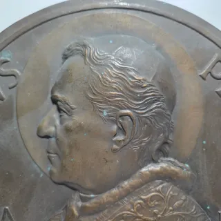 Placca medaglione Papa Pio X
