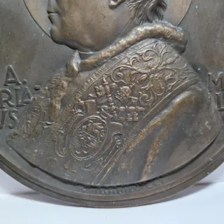 Placca medaglione Papa Pio X