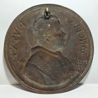 Placca medaglione Papa Pio X