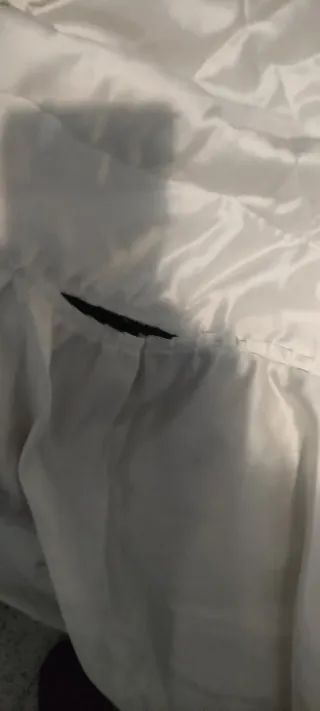 Colcha edredón blanca poliéster para cama 1'35