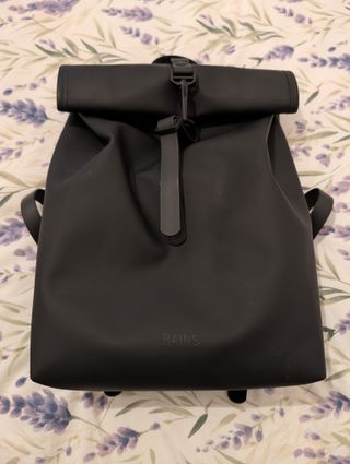 Zaino Rains Rolltop Rucksack Mini Nero