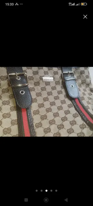 Bolsa Gucci Marrom e Vermelha