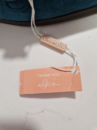 Mocasines Alma en Pena Teal Cadena