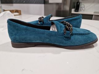 Mocasines Alma en Pena Teal Cadena