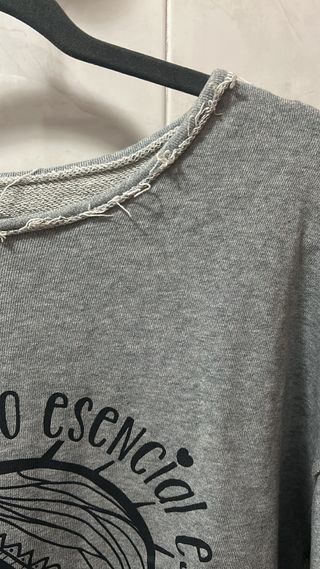 Sudadera gris ojo