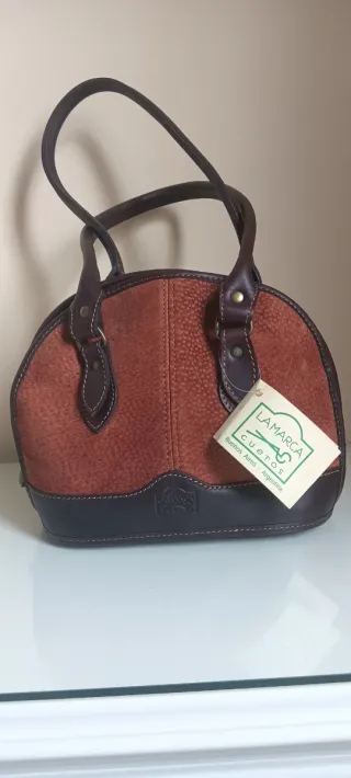 Bolso de piel La Marca marrón