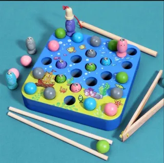 Juego de Pesca y Ensartar Cuentas