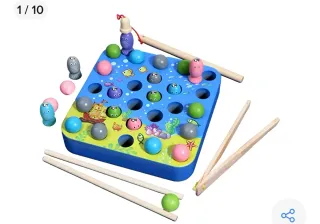 Juego de Pesca y Ensartar Cuentas