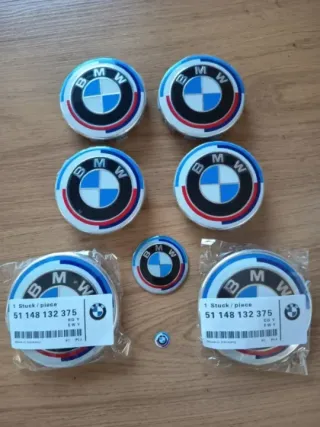 Kit 8 Emblemas BMW 50 Aniversario