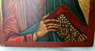 Icono Bizantino San Marcos artesanal, certificado