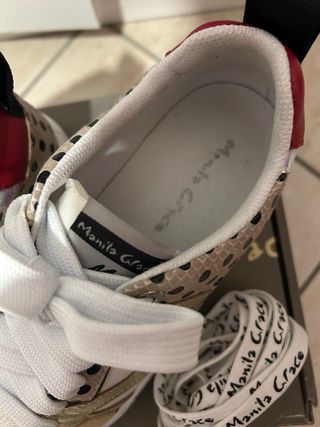 Scarpe Manila Grace oro e bianche