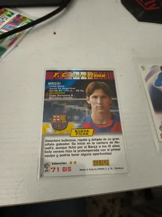 Cromo Messi FC Barcelona