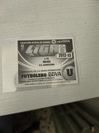 Cromo Messi FC Barcelona