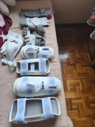 Protecciones Taekwondo Manos Pies Muñecas Tibia