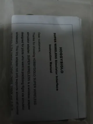 Adaptador Simulador Vuelo Inalámbrico