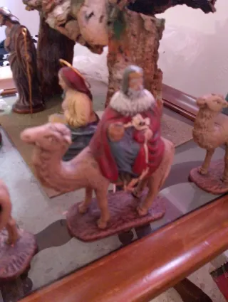 Presepe natalizio con figure