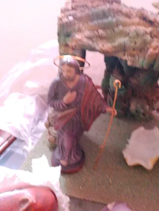 Presepe natalizio con figure