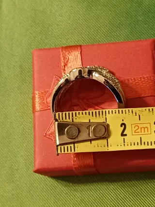 Anello fascia zirconi