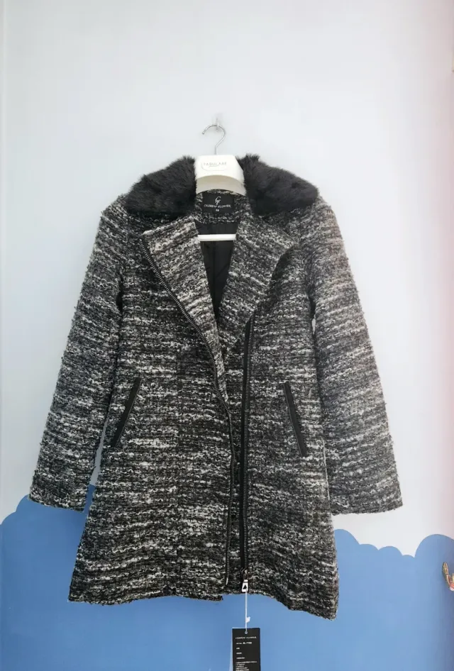 Cappotto CADENA Nero/Grigio Taglia M