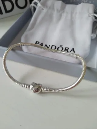 Pulsera Pandora Corazón Plata