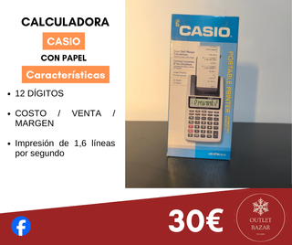 Calculadora Casio con Impresora