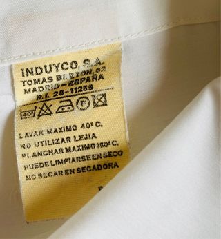 Camisa de vestir blanca hombre