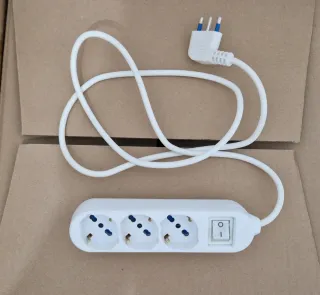 Prolunga elettrica 135cm con interruttore