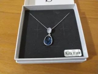 Collar Salvatore Plata 1ª Ley Azul