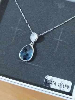 Collar Salvatore Plata 1ª Ley Azul