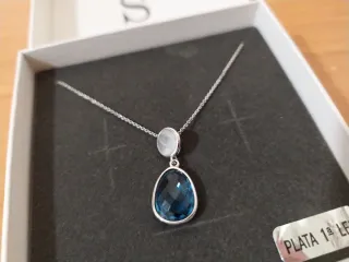 Collar Salvatore Plata 1ª Ley Azul