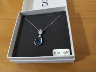 Collar Salvatore Plata 1ª Ley Azul