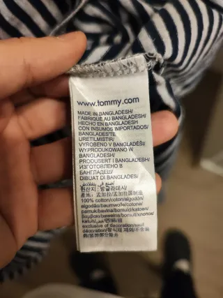 Camiseta Tommy Hilfiger Rayas Azul/Blanco