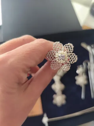 Aderezo Fallera Niña Plata Castillo Cinceladores