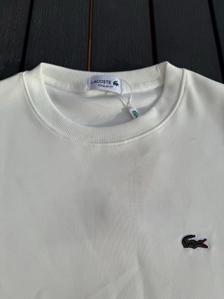 Sudadera Lacoste Blanca