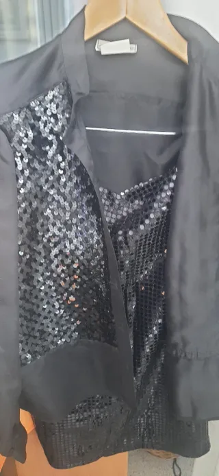 Conjunto Camisa y Falda Lentejuelas