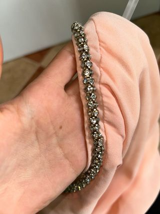 Vestido corto rosa claro