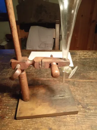 Antico imbuto separatore in vetro collezione