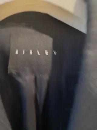 Traje Sisley negro rayas de mezcla viscosa