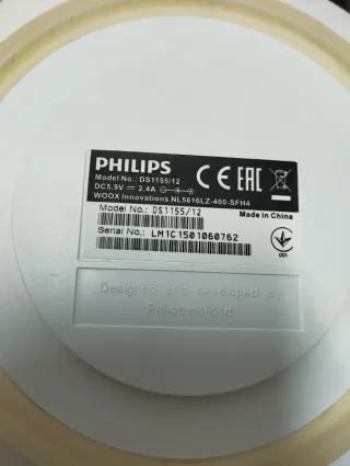 Radio Reloj Philips Dock Gris y Blanco