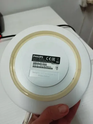 Radio Reloj Philips Dock Gris y Blanco